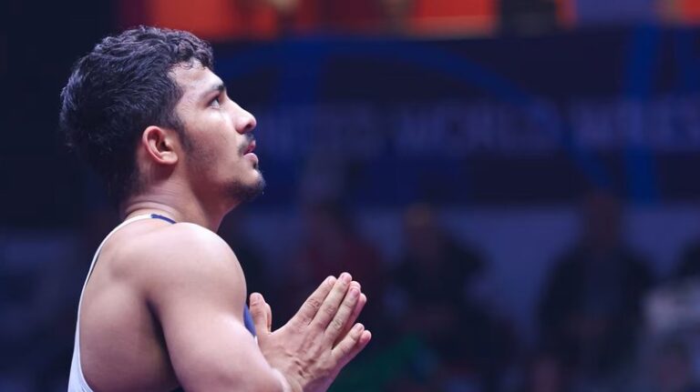 Vishvajit More wins bronze in 55kg Greco-Roman category at U23 Wrestling World Championships 2025 after defeating Kazakhstan’s Yerassyl Mmayrbekov 5–4.