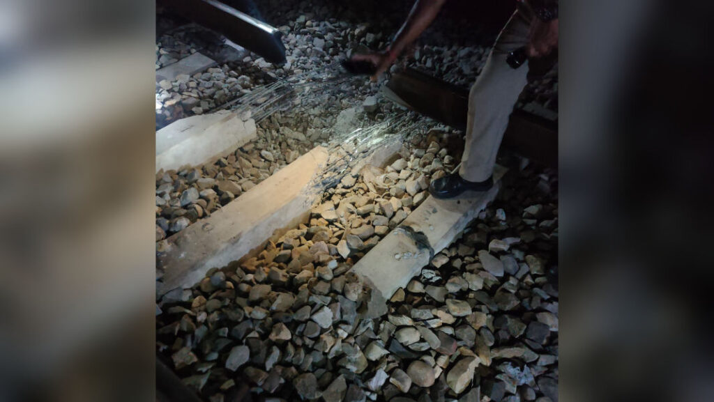 Explosion damages railway track in Assam near Kokrajhar; suspected IED blast halts trains before restoration; investigation underway, October 2025.