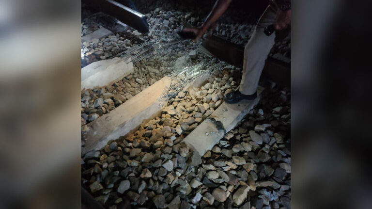 Explosion damages railway track in Assam near Kokrajhar; suspected IED blast halts trains before restoration; investigation underway, October 2025.