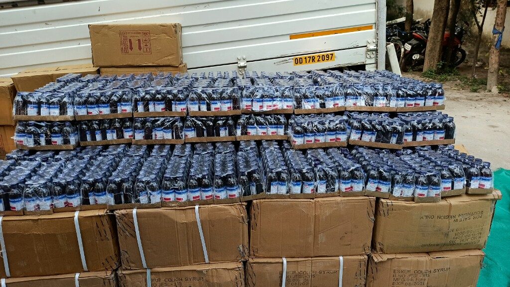 Rewa and Sidhi police seize over 4,000 bottles of Onrex cough syrup during anti-drug operation in Madhya Pradesh, October 2025